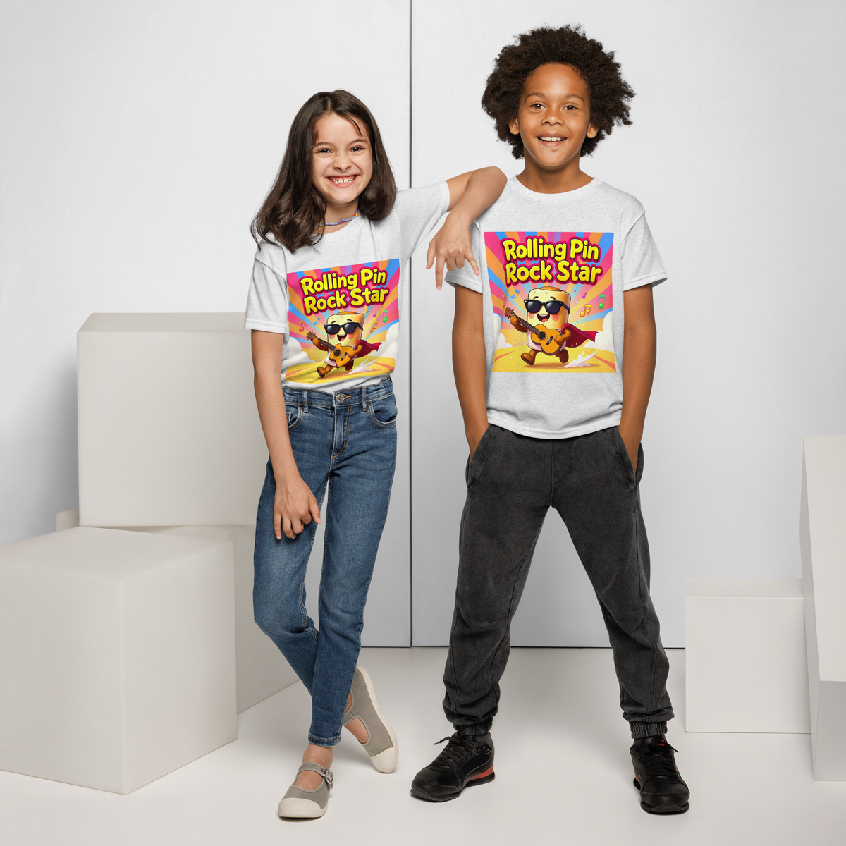 Rolling Pin Rock Star V1 | Youth t-shirt Apparel > Kids' T-Shirts ZomaModa