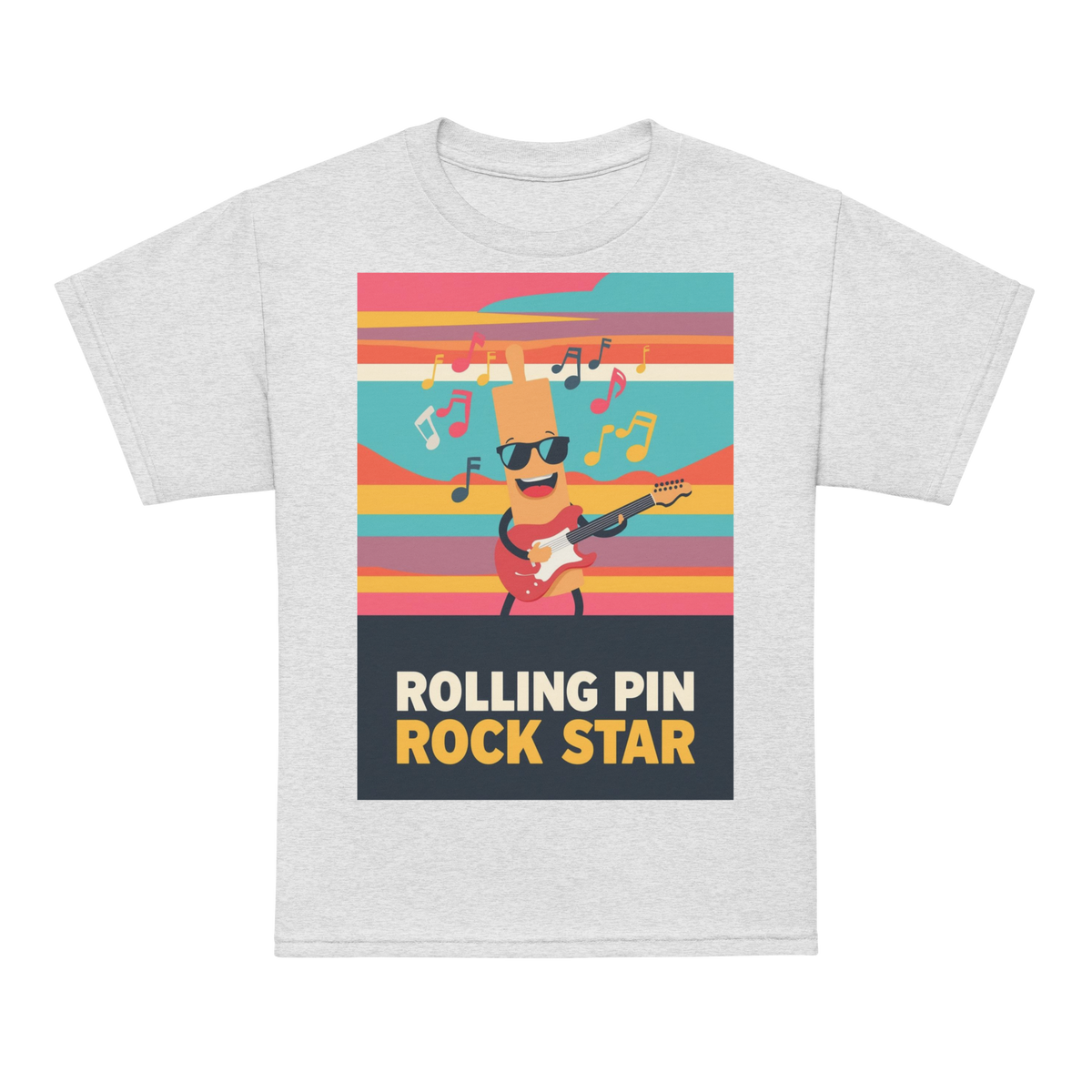 Rolling Pin Rock Star V3 | Youth t-shirt Ash Apparel > Kids' T-Shirts ZomaModa