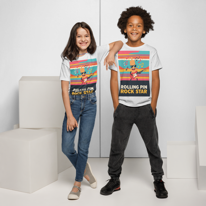 Rolling Pin Rock Star V3 | Youth t-shirt Apparel > Kids' T-Shirts ZomaModa