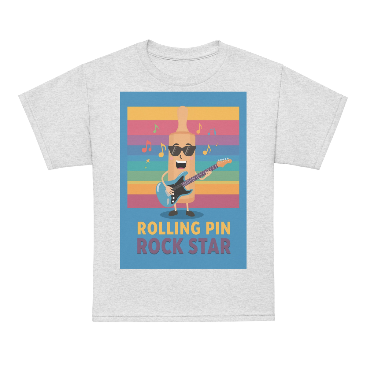 Rolling Pin Rock Star V4 | Youth t-shirt Ash Apparel > Kids' T-Shirts ZomaModa