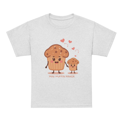 Mini Muffin Maker V3 | Youth t-shirt Ash Apparel > Kids' T-Shirts ZomaModa
