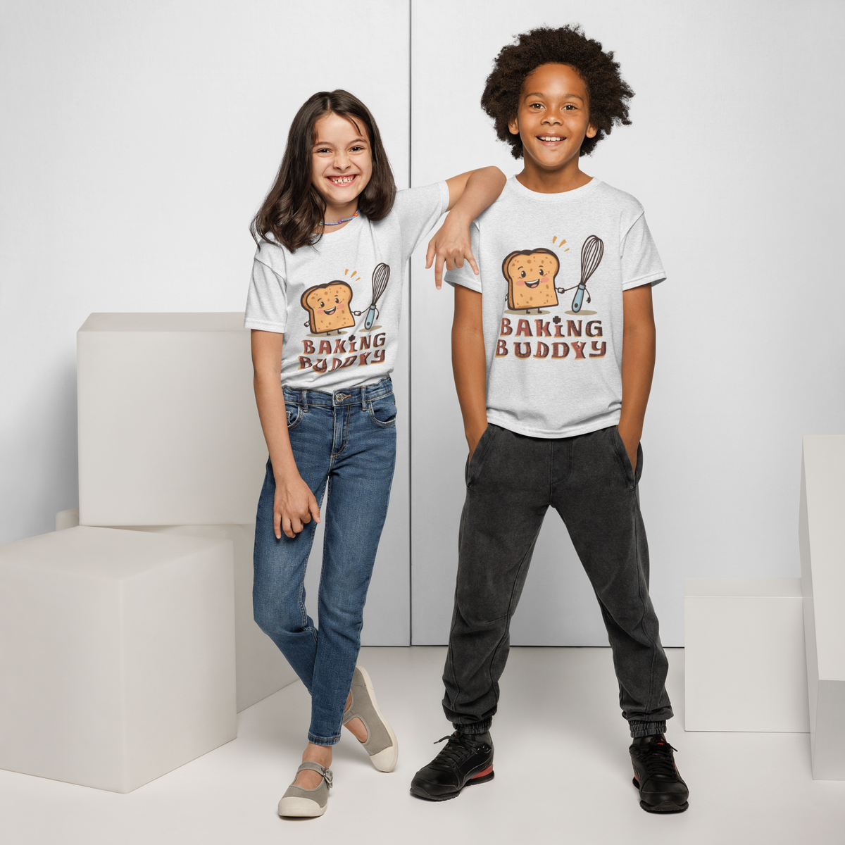 Baking Buddy V4 | Youth t-shirt Apparel > Kids' T-Shirts ZomaModa