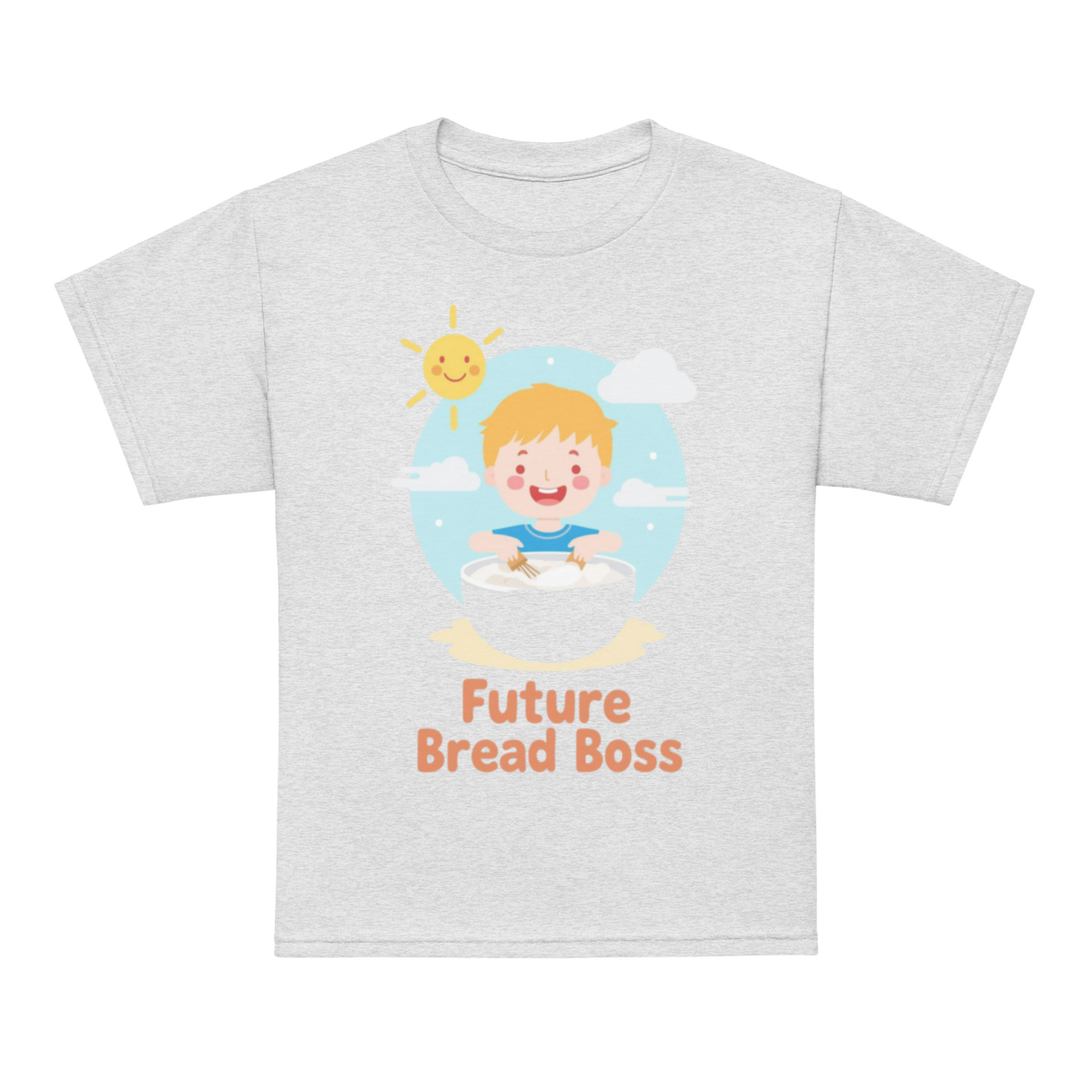 Future Bread Boss V2 | Youth t-shirt Ash Apparel > Kids' T-Shirts ZomaModa