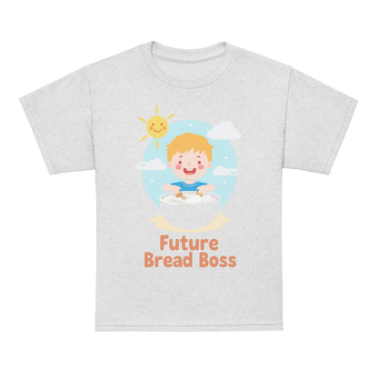 Future Bread Boss V2 | Youth t-shirt Ash Apparel > Kids' T-Shirts ZomaModa