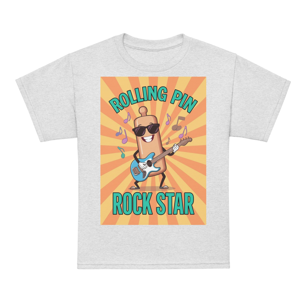 Rolling Pin Rock Star V5 | Youth t-shirt Ash Apparel > Kids' T-Shirts ZomaModa
