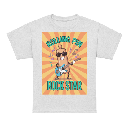 Rolling Pin Rock Star V5 | Youth t-shirt Ash Apparel > Kids' T-Shirts ZomaModa