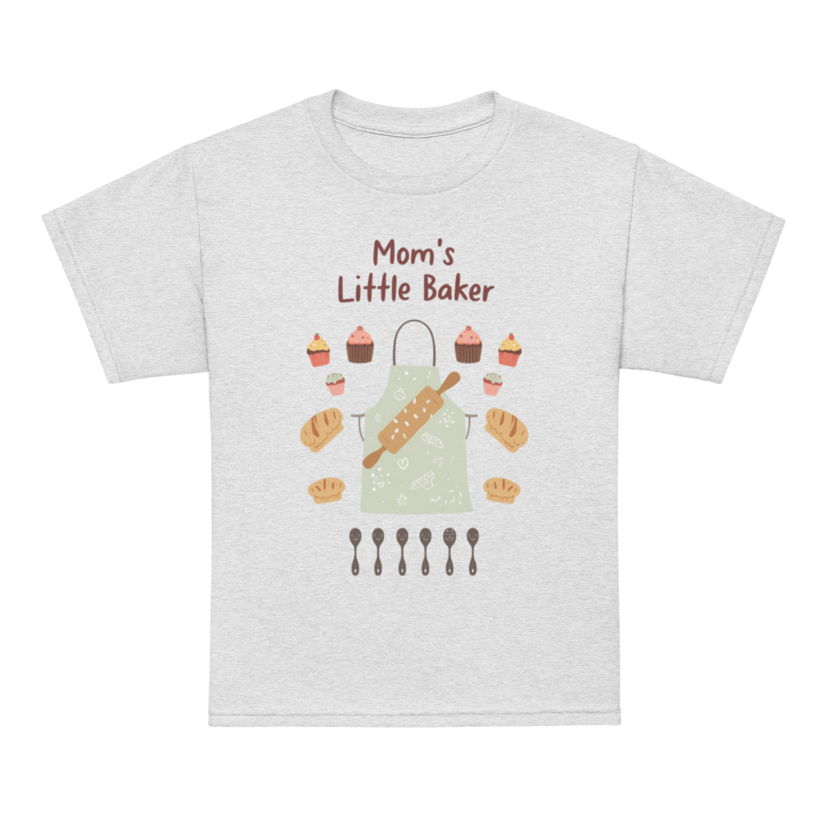 Mom’s Little Baker V5 | Youth t-shirt Ash Apparel > Kids' T-Shirts ZomaModa