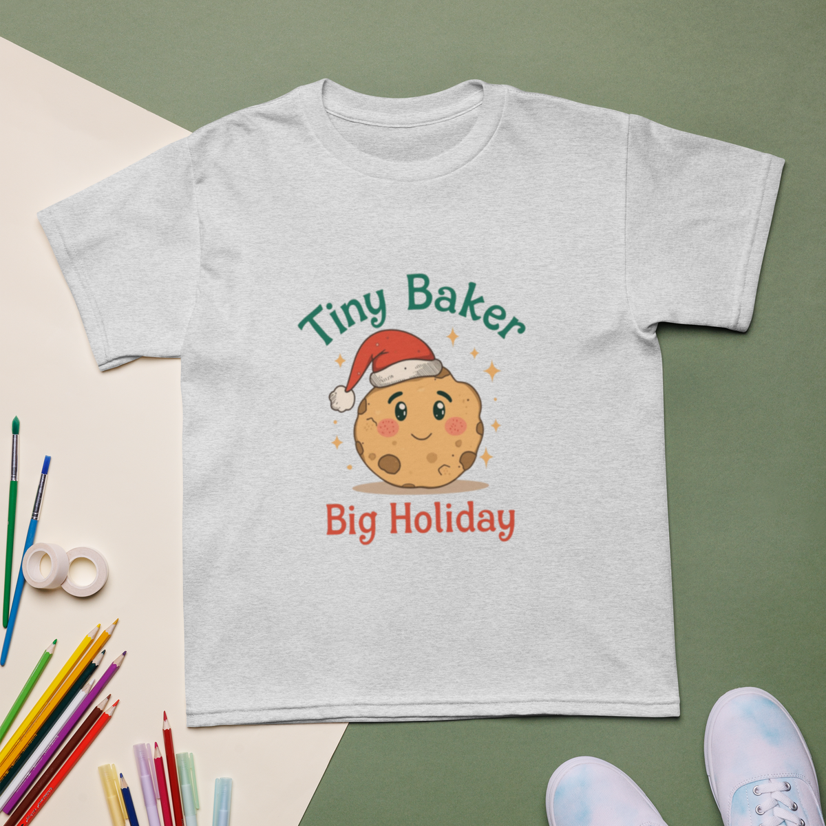 Tiny Baker Holiday V4 | Kids T-Shirt Apparel > Kids' T-Shirts ZomaModa