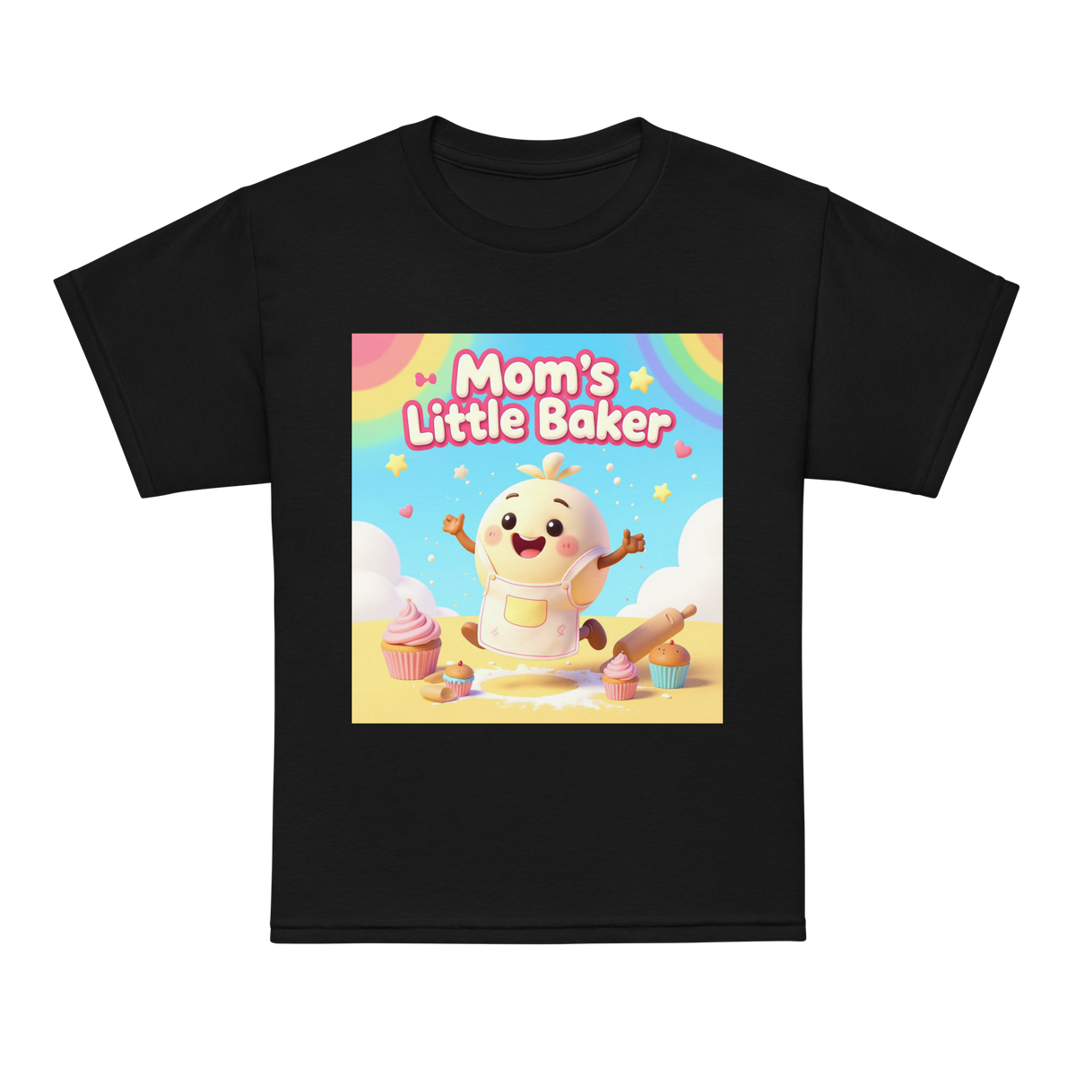 Mom’s Little Baker V1 | Youth t-shirt Black Apparel > Kids' T-Shirts ZomaModa