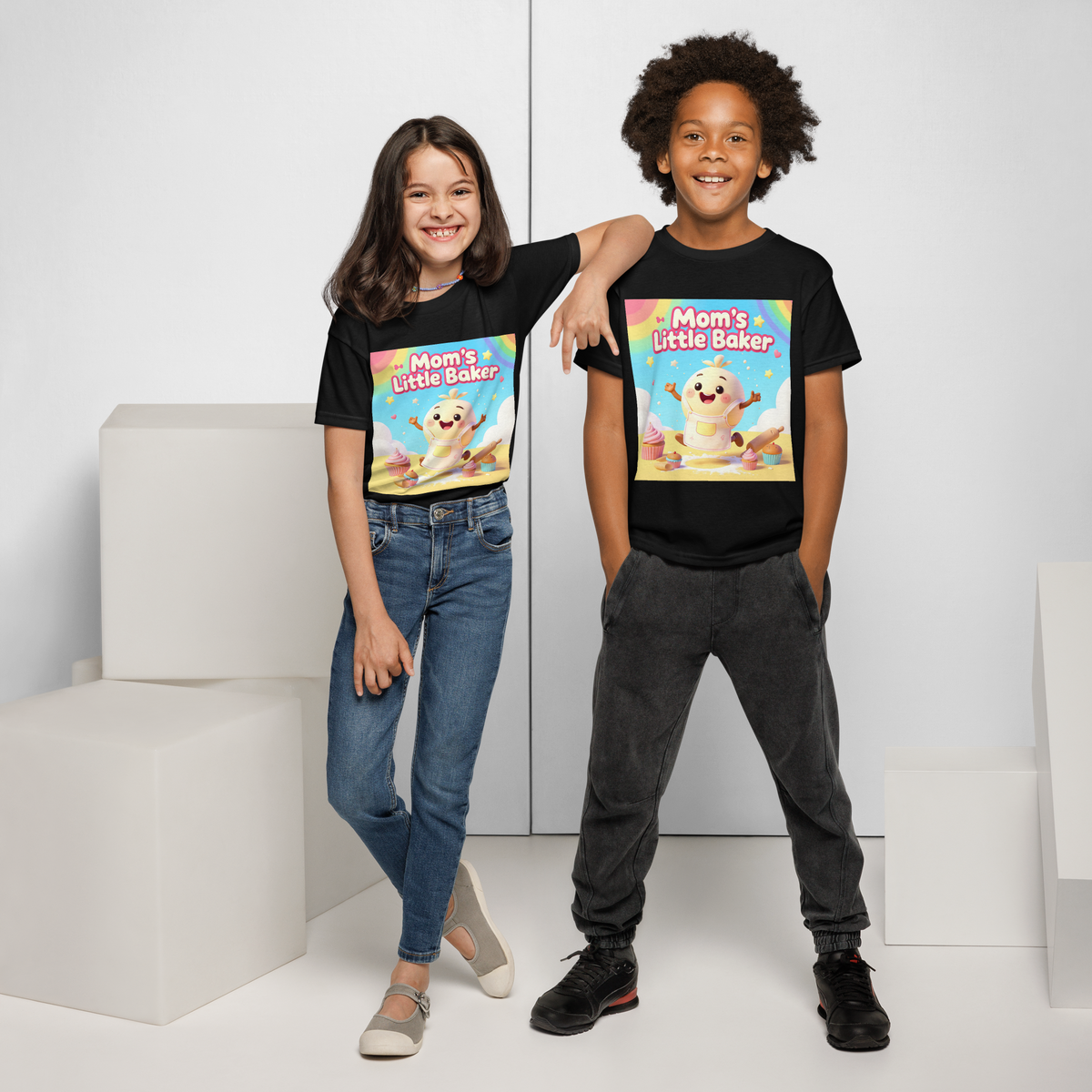 Mom’s Little Baker V1 | Youth t-shirt Apparel > Kids' T-Shirts ZomaModa