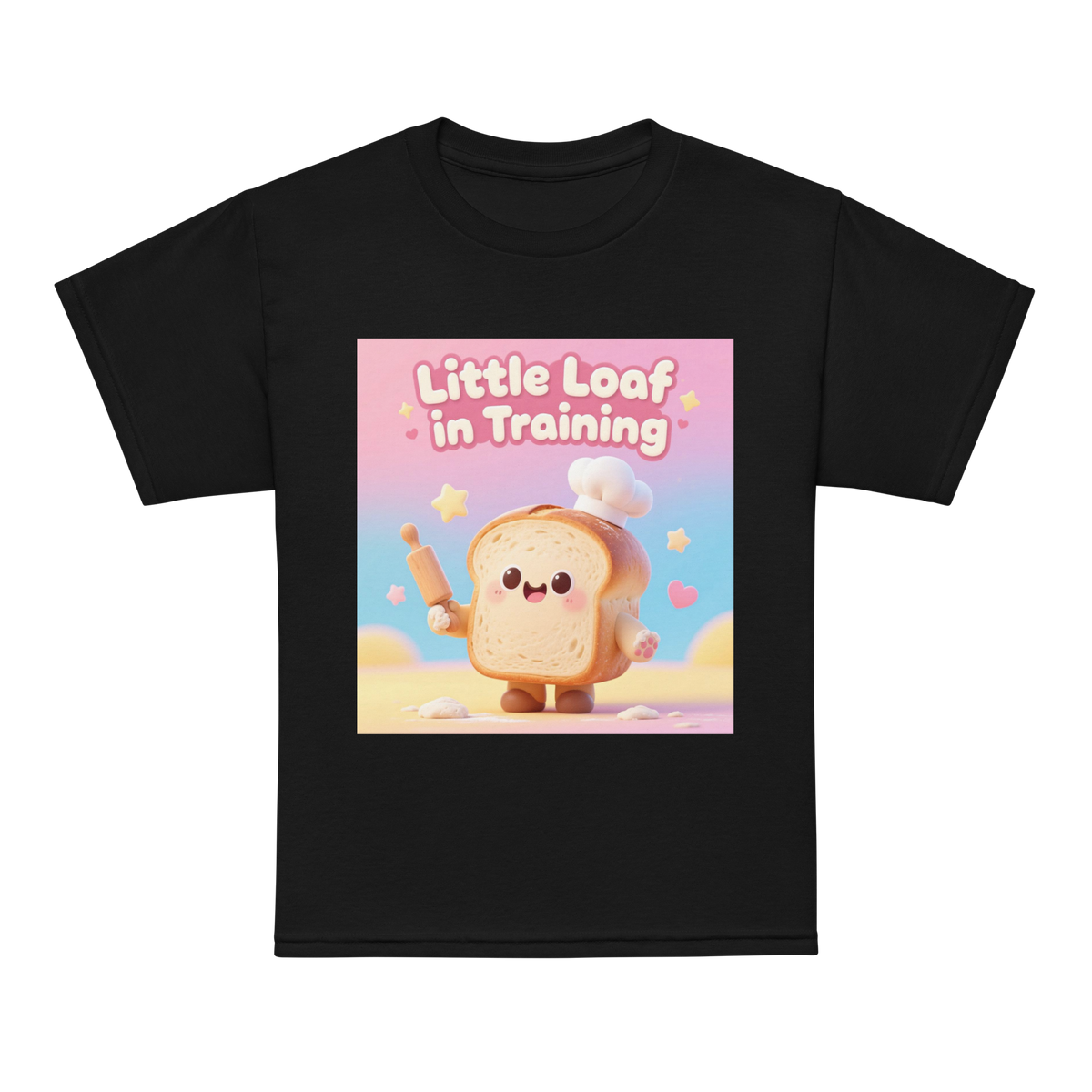 Little Loaf in Training V1 | Youth t-shirt Black Apparel > Kids' T-Shirts ZomaModa