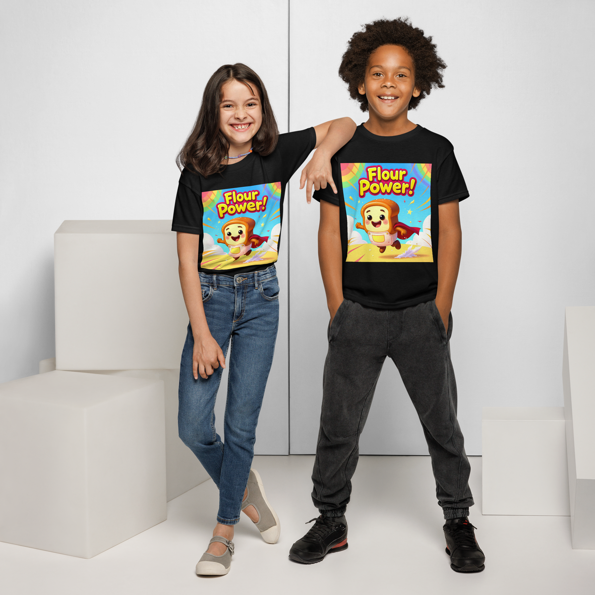 Flour Power V1 | Youth t-shirt Apparel > Kids' T-Shirts ZomaModa