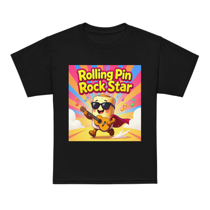 Rolling Pin Rock Star V1 | Youth t-shirt Black Apparel > Kids' T-Shirts ZomaModa