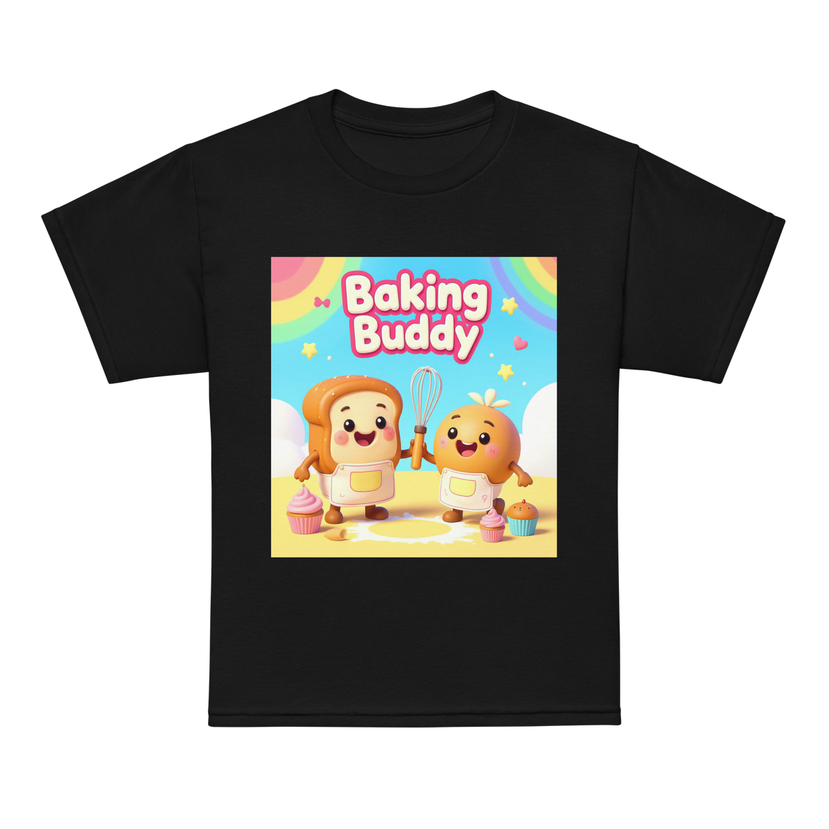 Baking Buddy V1 | Youth t-shirt Black Apparel > Kids' T-Shirts ZomaModa