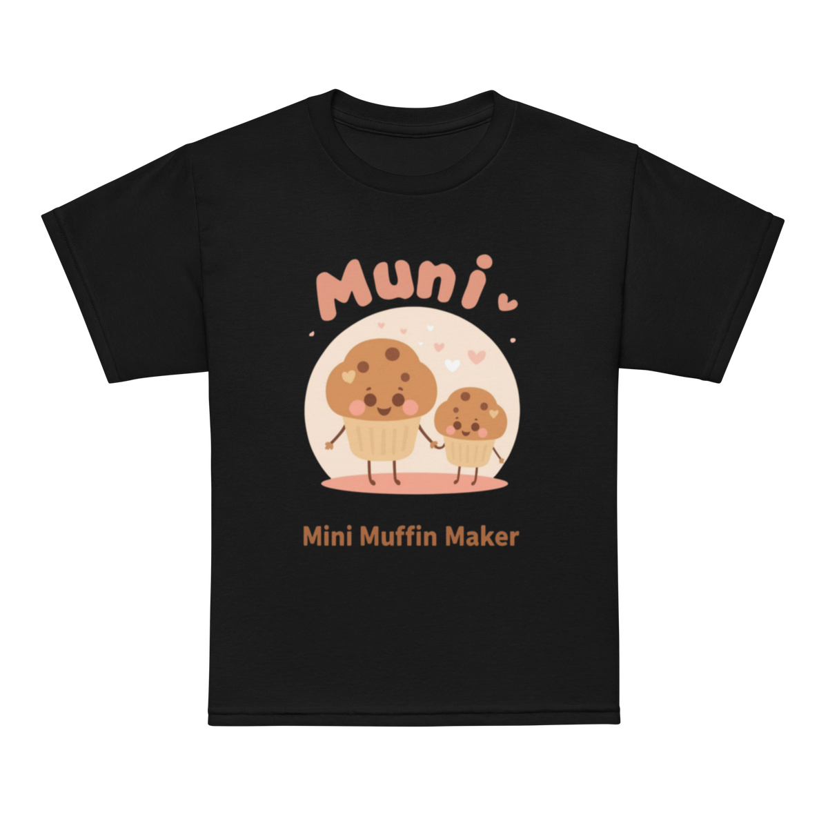 Mini Muffin Maker V2 | Youth t-shirt Black Apparel > Kids' T-Shirts ZomaModa