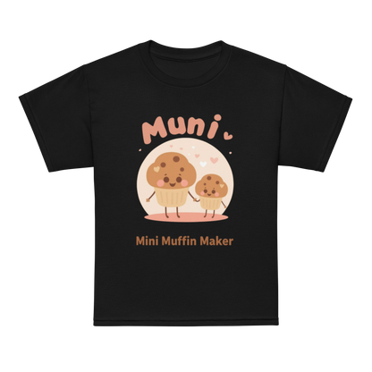 Mini Muffin Maker V2 | Youth t-shirt Black Apparel > Kids' T-Shirts ZomaModa