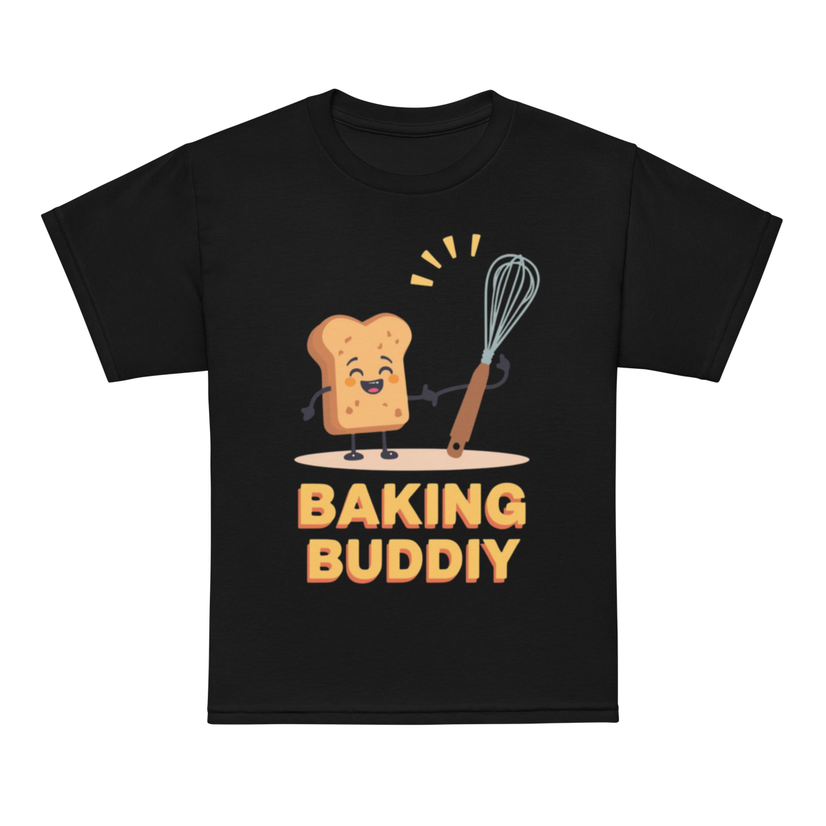 Baking Buddy V2 | Youth t-shirt Black Apparel > Kids' T-Shirts ZomaModa