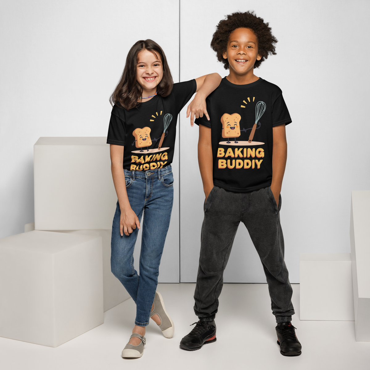 Baking Buddy V2 | Youth t-shirt Apparel > Kids' T-Shirts ZomaModa