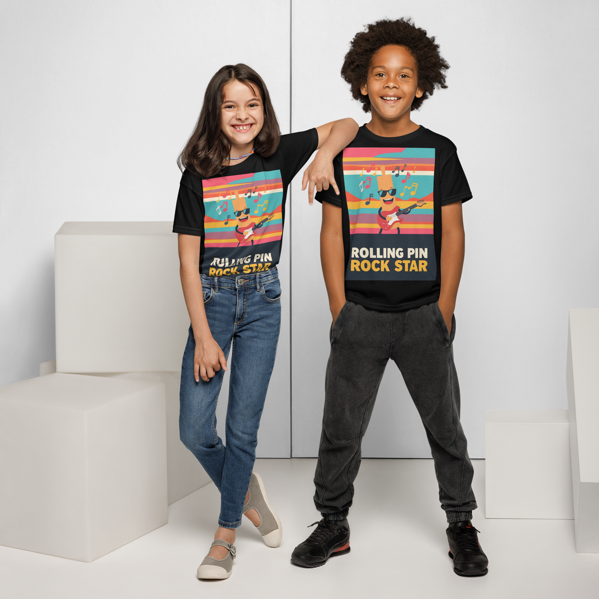 Rolling Pin Rock Star V3 | Youth t-shirt Apparel > Kids' T-Shirts ZomaModa
