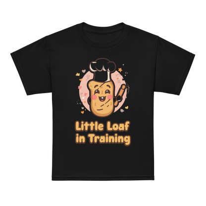 Little Loaf in Training V2 | Youth t-shirt Black Apparel > Kids' T-Shirts ZomaModa