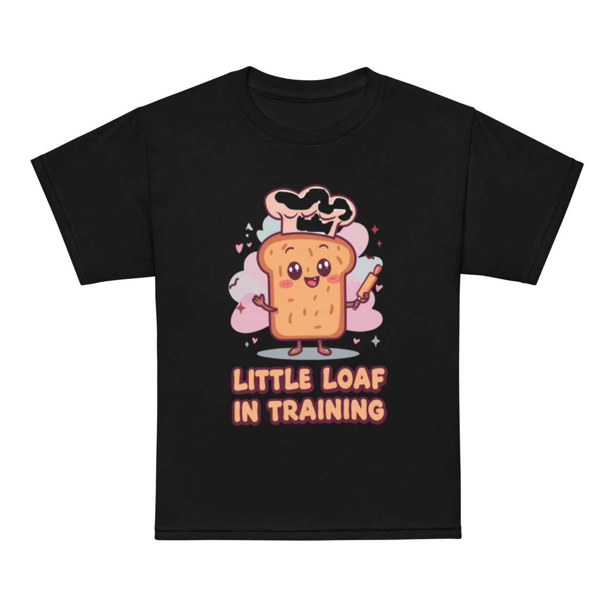 Little Loaf in Training V4 | Youth t-shirt Black Apparel > Kids' T-Shirts ZomaModa