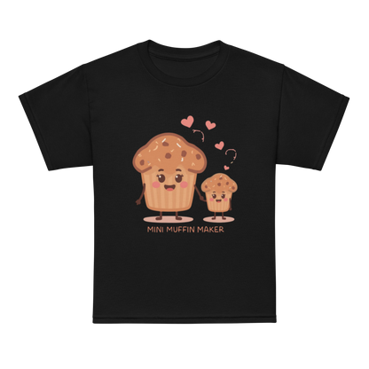 Mini Muffin Maker V3 | Youth t-shirt Black Apparel > Kids' T-Shirts ZomaModa