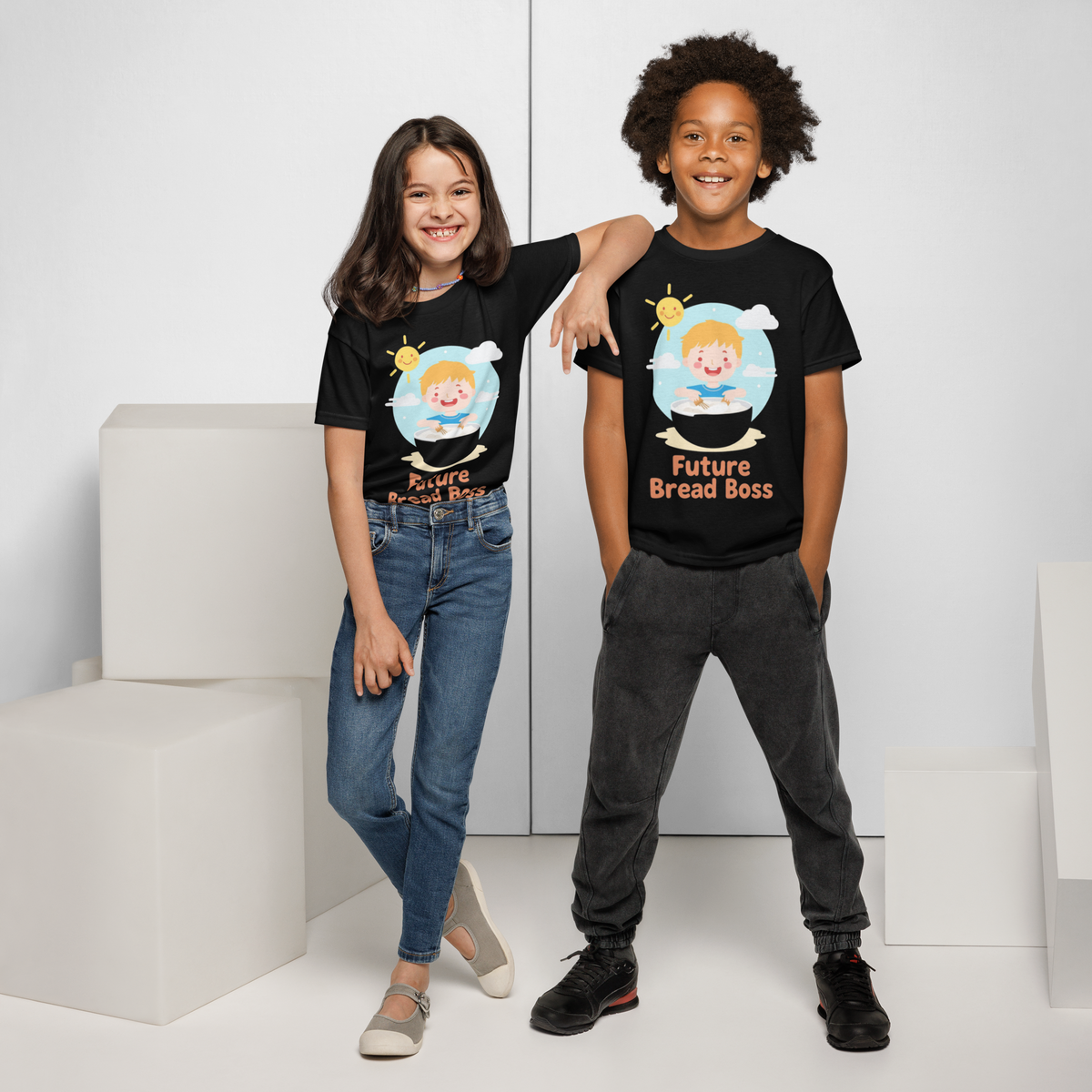 Future Bread Boss V2 | Youth t-shirt Apparel > Kids' T-Shirts ZomaModa