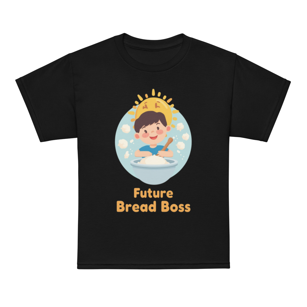 Future Bread Boss V3 | Youth t-shirt Black Apparel > Kids' T-Shirts ZomaModa