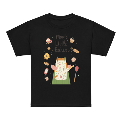 Mom’s Little Baker V3 | Youth t-shirt Black Apparel > Kids' T-Shirts ZomaModa