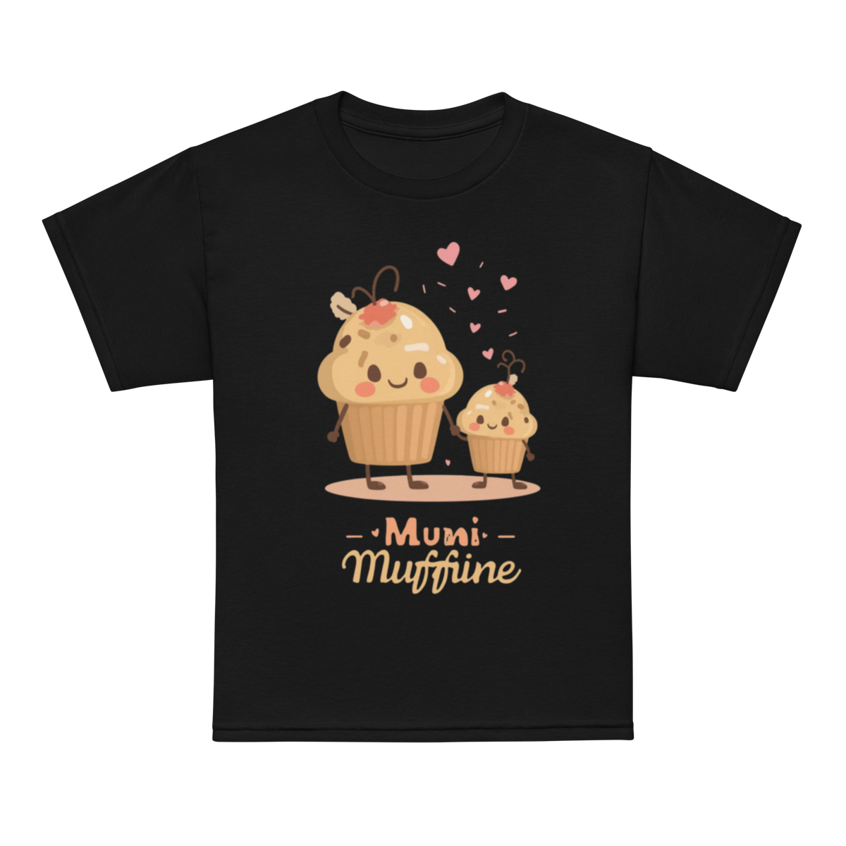 Mini Muffin Maker V4 | Youth t-shirt Black Apparel > Kids' T-Shirts ZomaModa