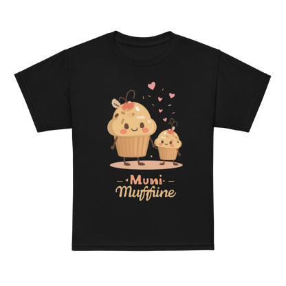 Mini Muffin Maker V4 | Youth t-shirt Black Apparel > Kids' T-Shirts ZomaModa