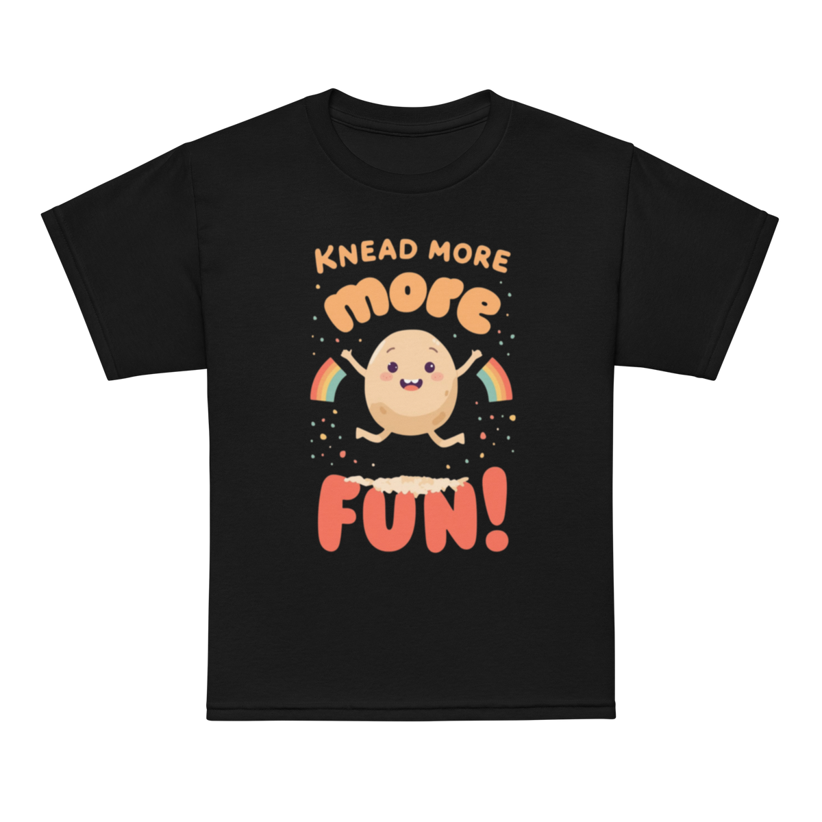 Knead More Fun V5 | Youth t-shirt Black Apparel > Kids' T-Shirts ZomaModa