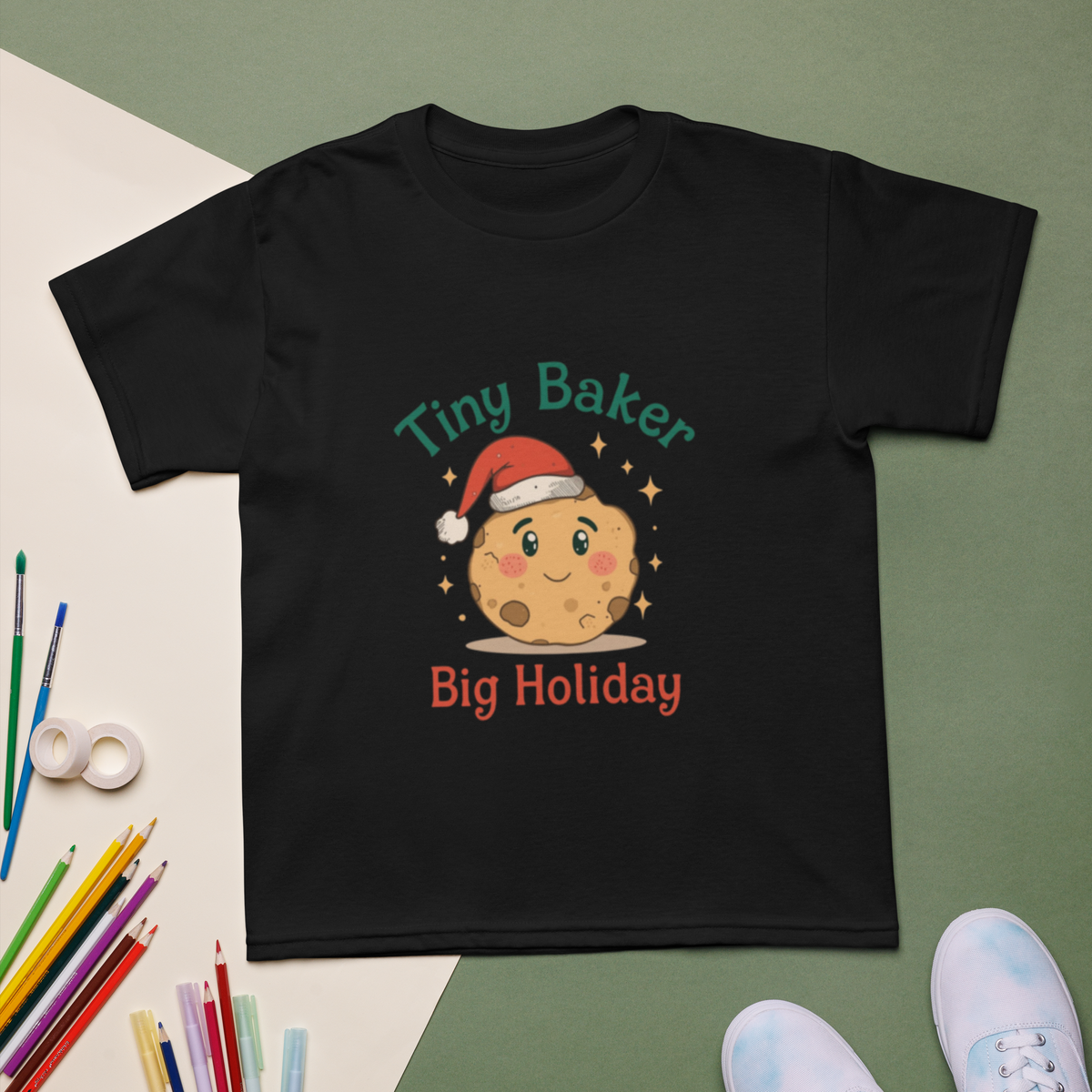 Tiny Baker Holiday V4 | Kids T-Shirt Apparel > Kids' T-Shirts ZomaModa