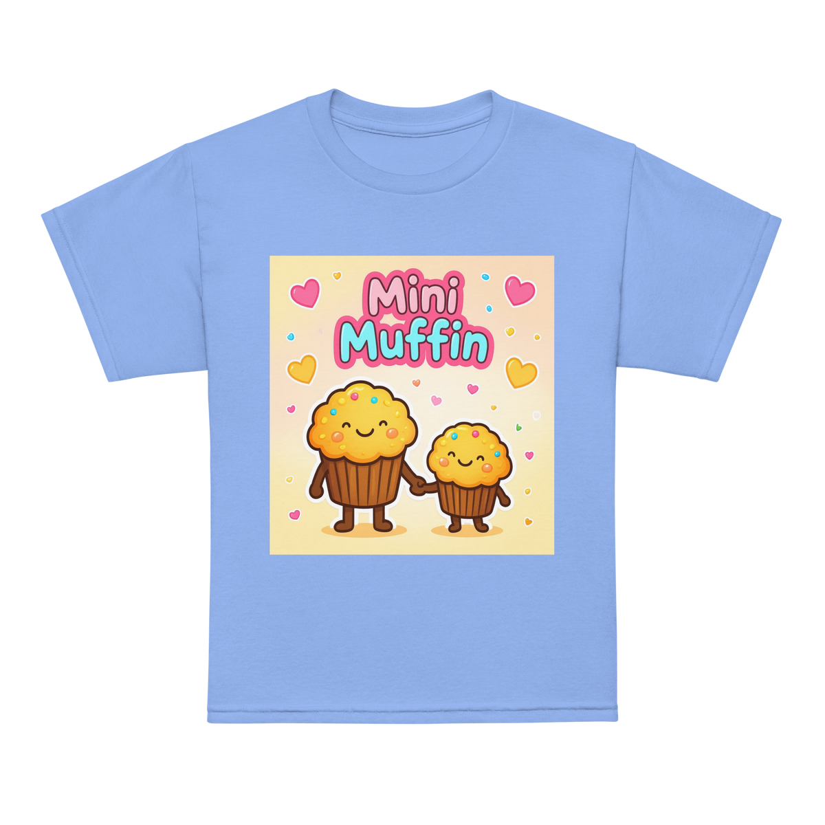 Mini Muffin Maker V1 | Youth t-shirt Carolina Blue Apparel > Kids' T-Shirts ZomaModa