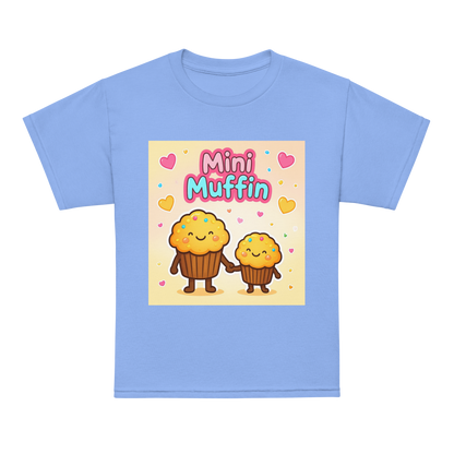 Mini Muffin Maker V1 | Youth t-shirt Carolina Blue Apparel > Kids' T-Shirts ZomaModa