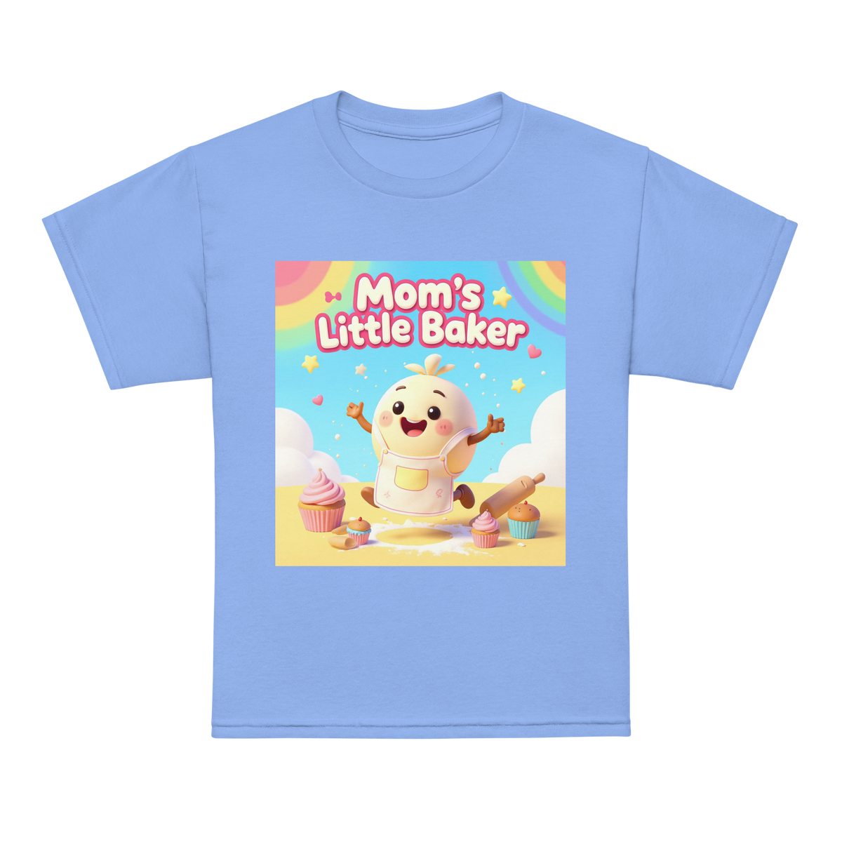 Mom’s Little Baker V1 | Youth t-shirt Carolina Blue Apparel > Kids' T-Shirts ZomaModa