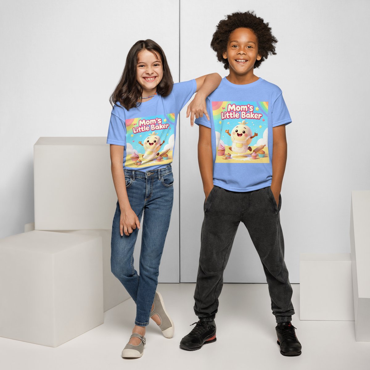 Mom’s Little Baker V1 | Youth t-shirt Apparel > Kids' T-Shirts ZomaModa