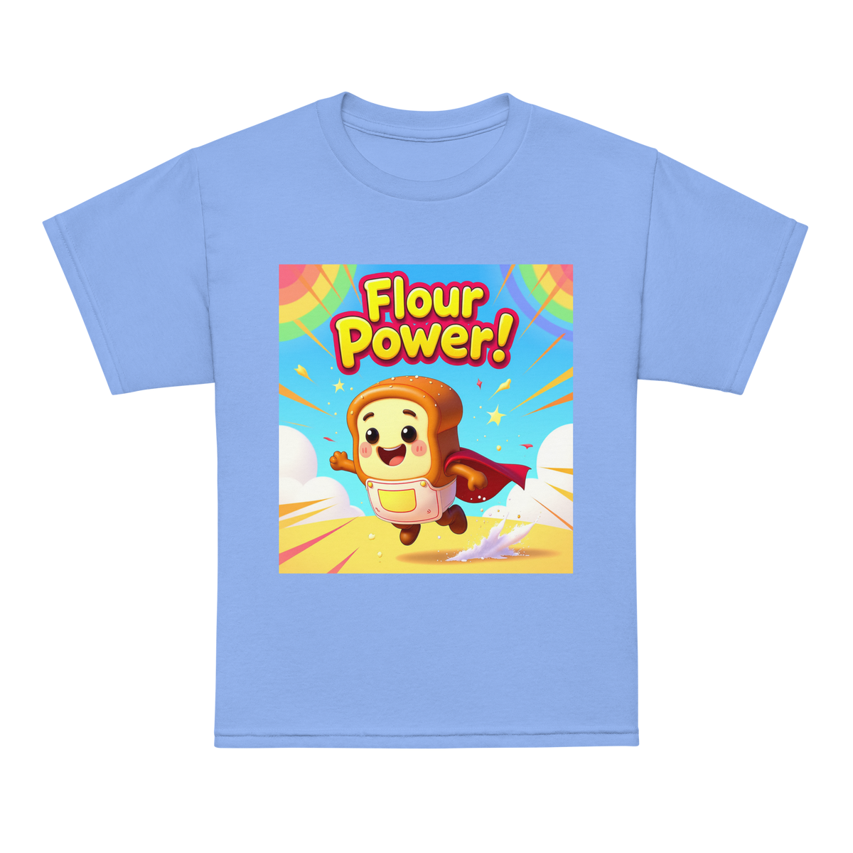Flour Power V1 | Youth t-shirt Carolina Blue Apparel > Kids' T-Shirts ZomaModa