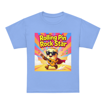 Rolling Pin Rock Star V1 | Youth t-shirt Carolina Blue Apparel > Kids' T-Shirts ZomaModa