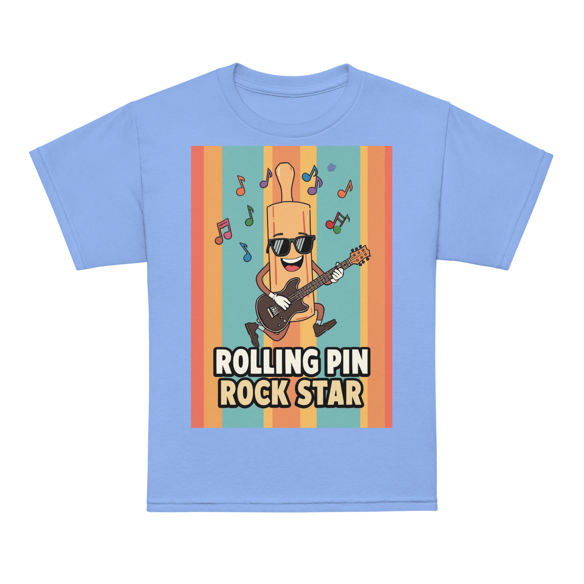 Rolling Pin Rock Star V2 | Youth t-shirt Carolina Blue Apparel > Kids' T-Shirts ZomaModa