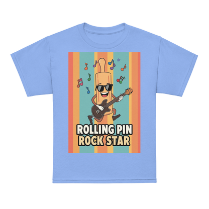 Rolling Pin Rock Star V2 | Youth t-shirt Carolina Blue Apparel > Kids' T-Shirts ZomaModa