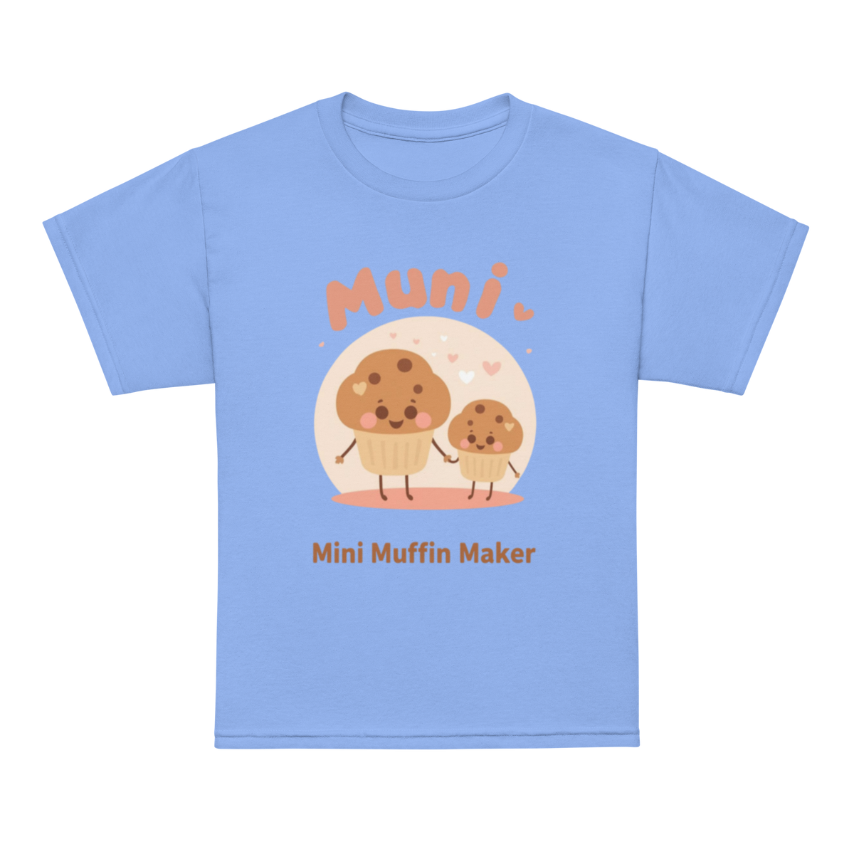 Mini Muffin Maker V2 | Youth t-shirt Carolina Blue Apparel > Kids' T-Shirts ZomaModa