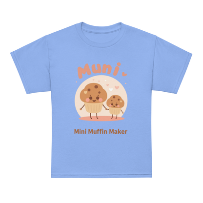 Mini Muffin Maker V2 | Youth t-shirt Carolina Blue Apparel > Kids' T-Shirts ZomaModa