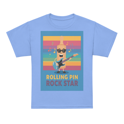 Rolling Pin Rock Star V4 | Youth t-shirt Carolina Blue Apparel > Kids' T-Shirts ZomaModa