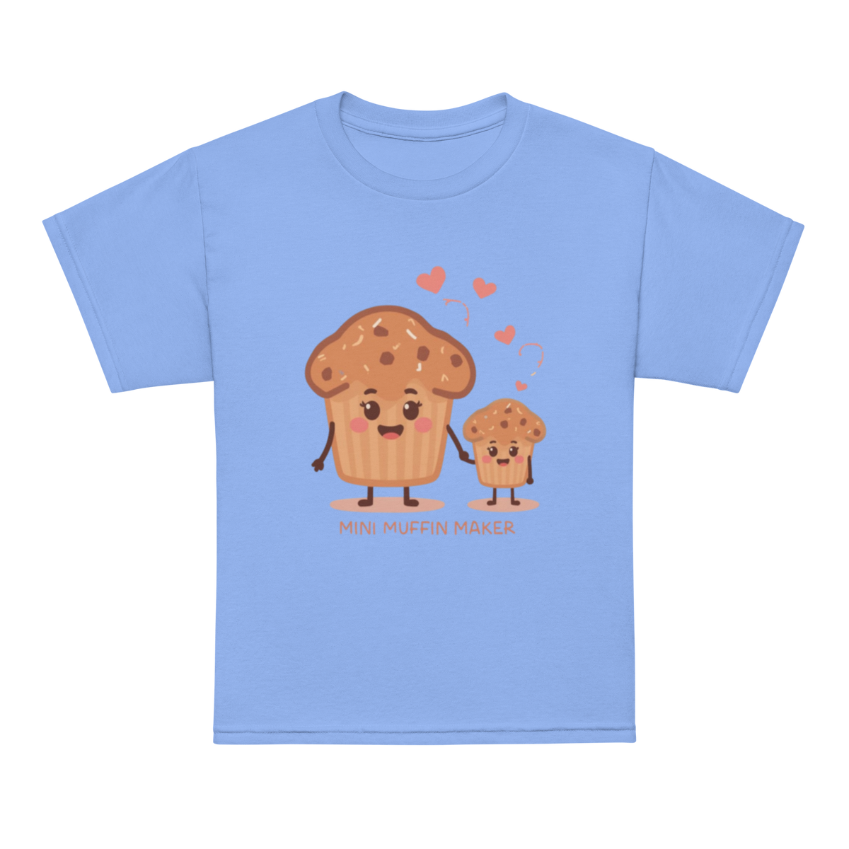 Mini Muffin Maker V3 | Youth t-shirt Carolina Blue Apparel > Kids' T-Shirts ZomaModa
