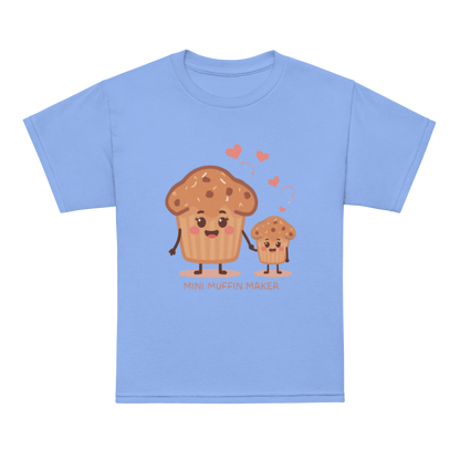 Mini Muffin Maker V3 | Youth t-shirt Carolina Blue Apparel > Kids' T-Shirts ZomaModa