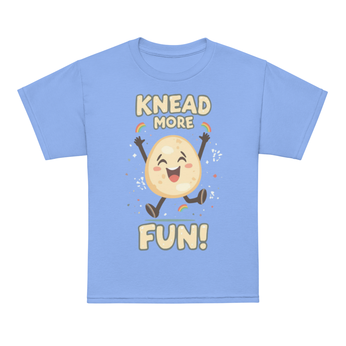 Knead More Fun V3 | Youth t-shirt Carolina Blue Apparel > Kids' T-Shirts ZomaModa