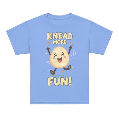 Knead More Fun V3 | Youth t-shirt Carolina Blue Apparel > Kids' T-Shirts ZomaModa