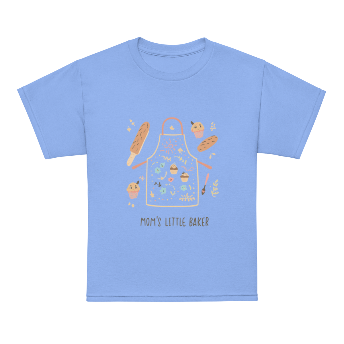 Mom’s Little Baker V4 | Youth t-shirt Carolina Blue Apparel > Kids' T-Shirts ZomaModa