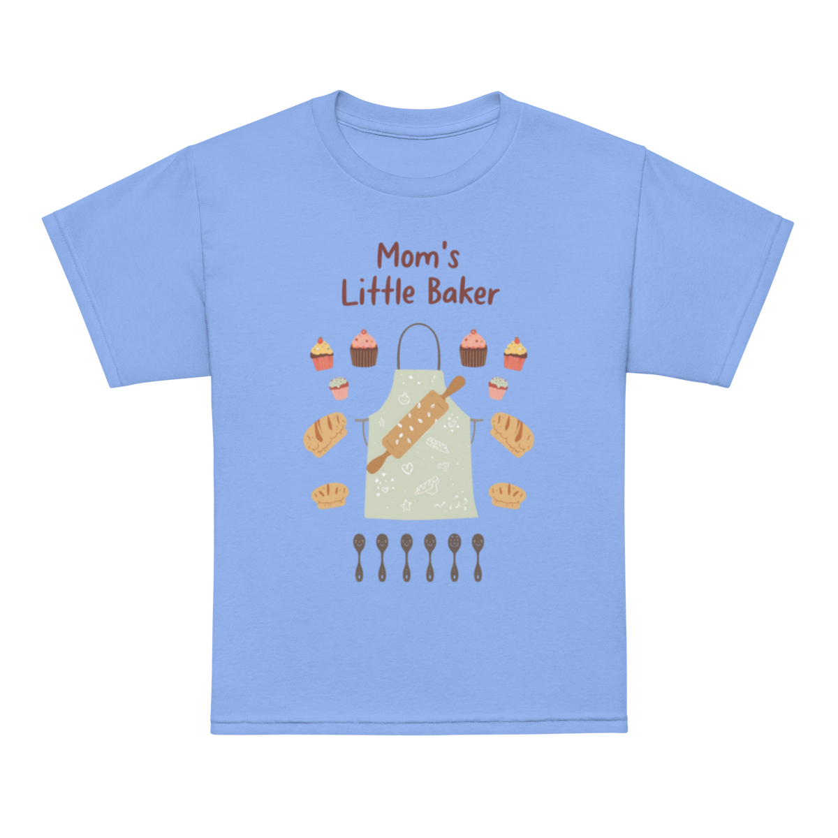 Mom’s Little Baker V5 | Youth t-shirt Carolina Blue Apparel > Kids' T-Shirts ZomaModa